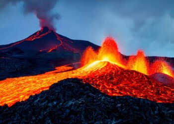 O que aconteceria se você usasse concreto para conter a erupção de um vulcão?